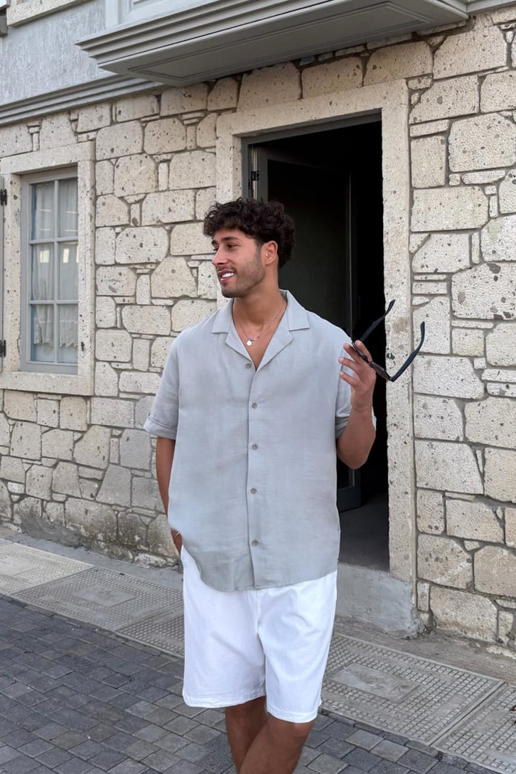 Kısa Kollu Dokuma Gömlek