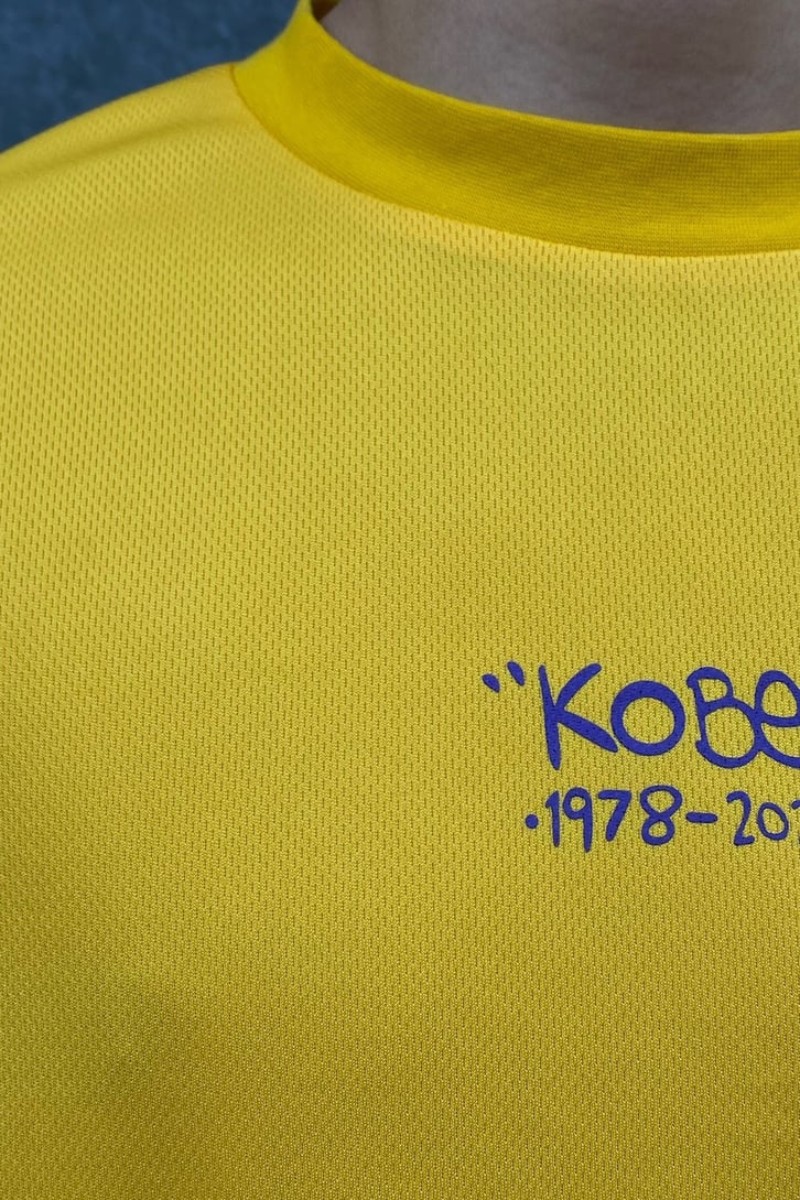 Kobe Baskılı Oversize Premium Sarı Forma
