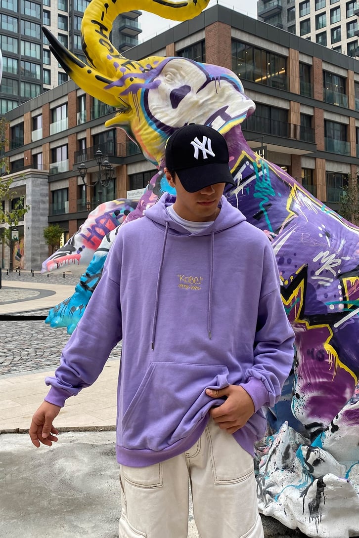 KOBE İŞLEMELİ OVERSIZE HOODIE