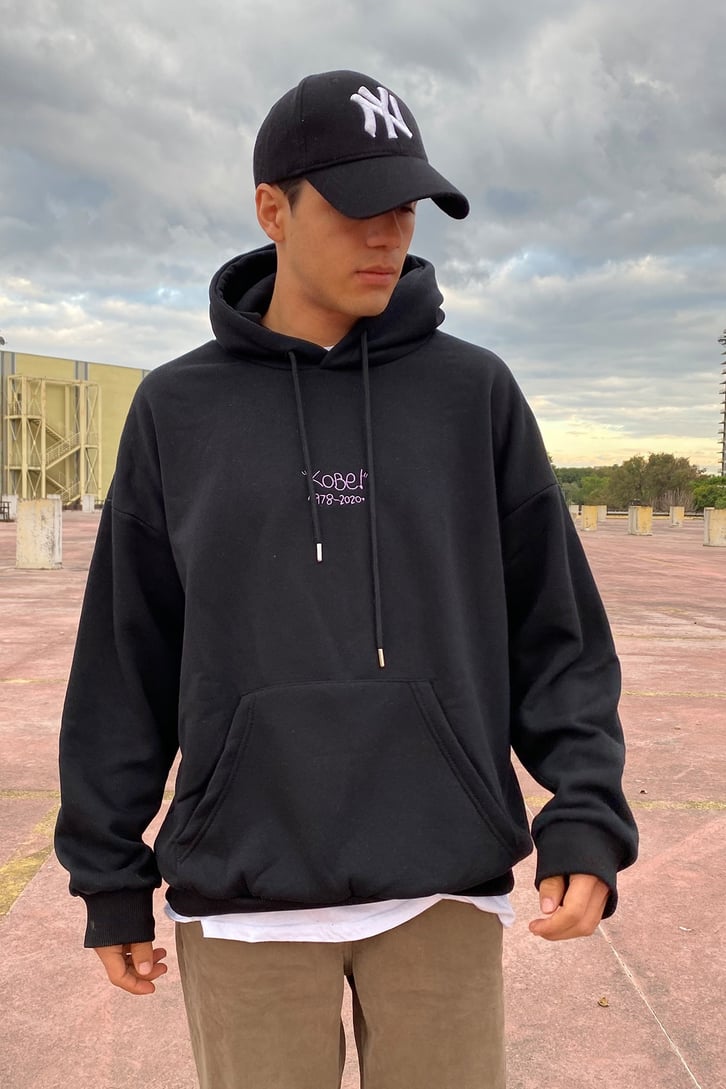 KOBE OVERSIZE İŞLEMELİ HOODIE