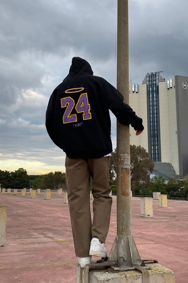 KOBE OVERSIZE İŞLEMELİ HOODIE