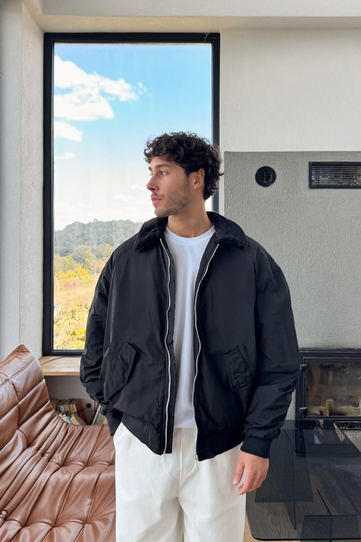 Kol Büzgülü Bomber Mont