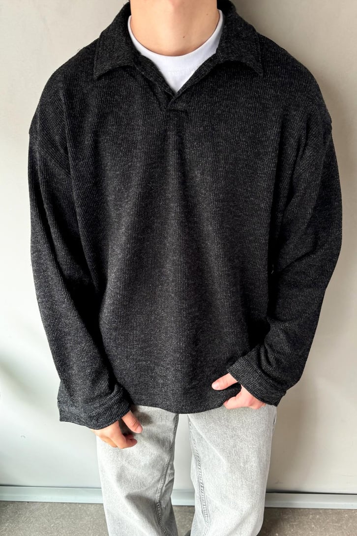 Kol Düğmeli Sweatshirt