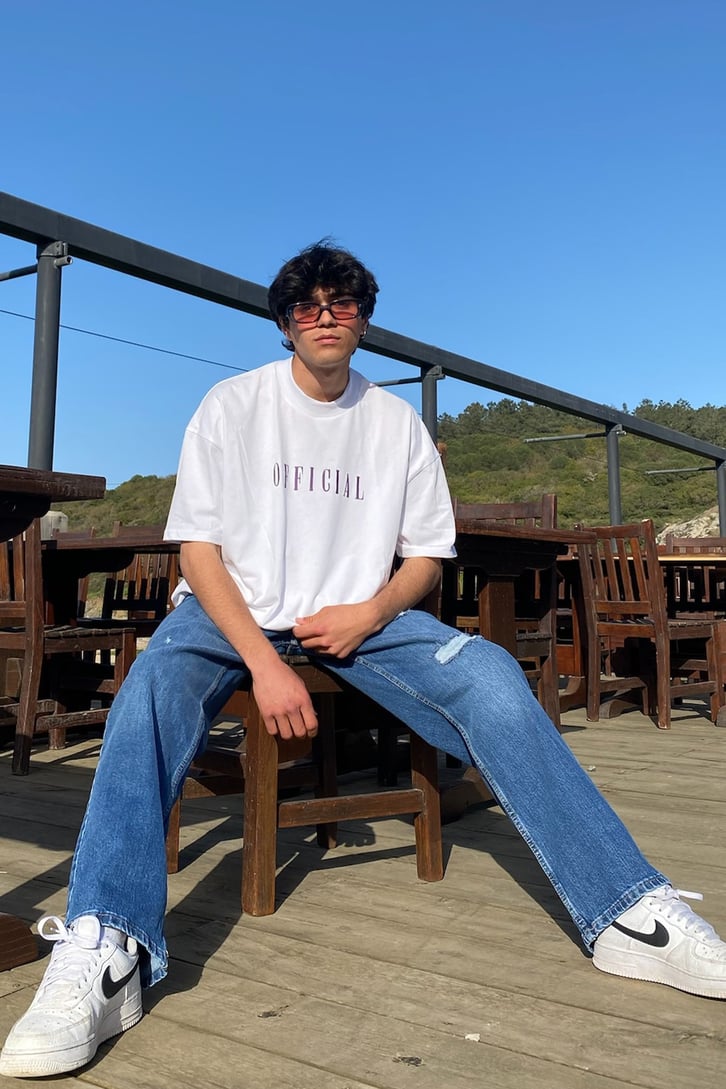 Koyu Official Nakışlı Oversize Tshirt