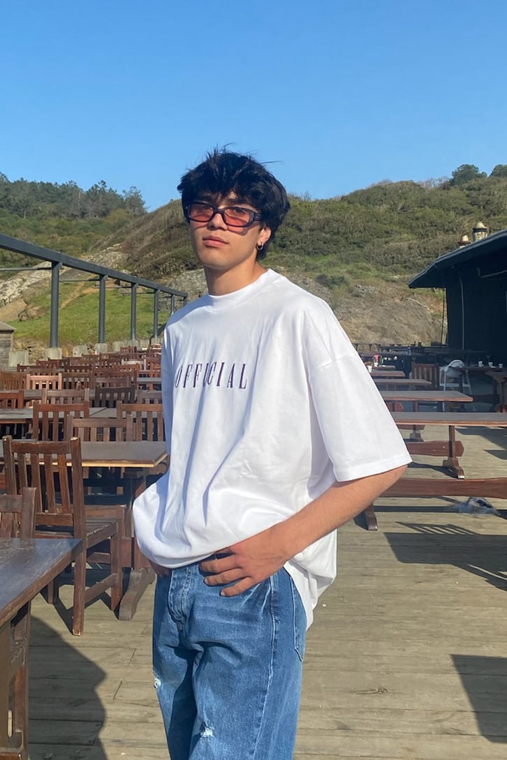 Koyu Official Nakışlı Oversize Tshirt