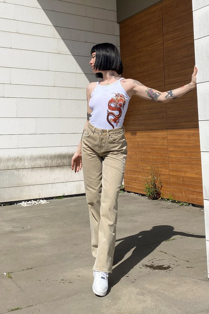 Kum Rengi Wide Leg Jean