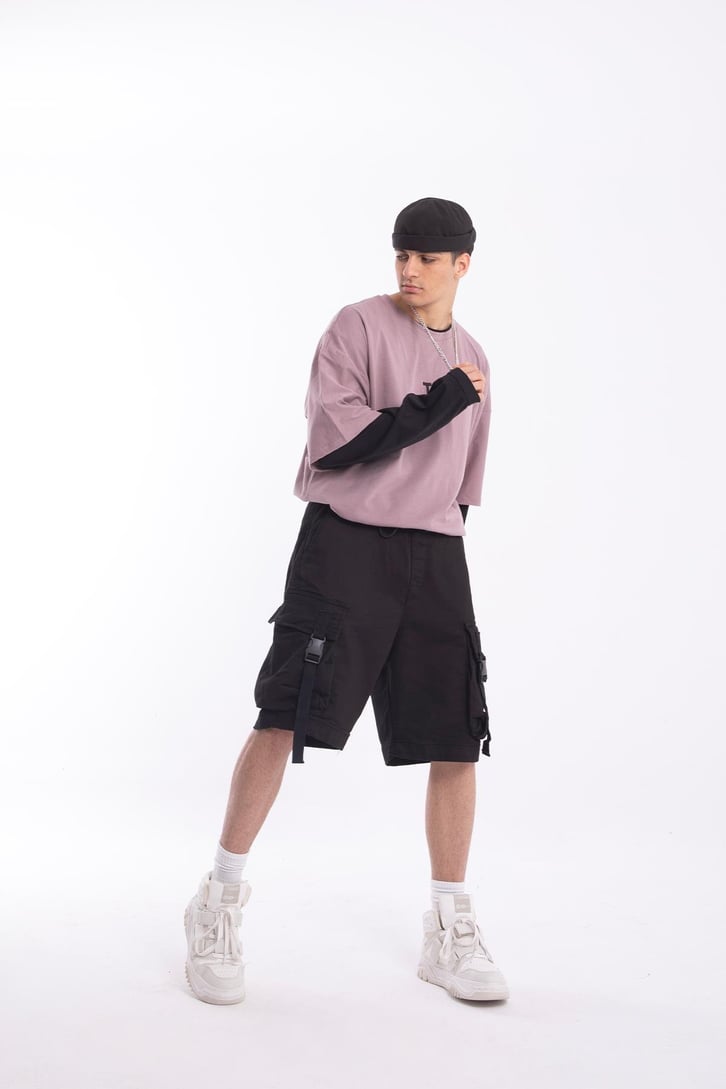 L.A. Nakışlı Oversize Tshirt