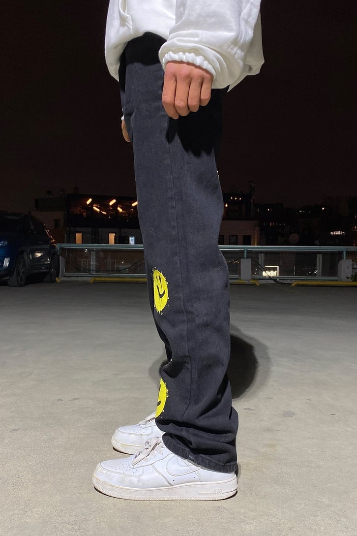 LA CITY ACID SMILE BASKILI LOSSE FIT JEAN