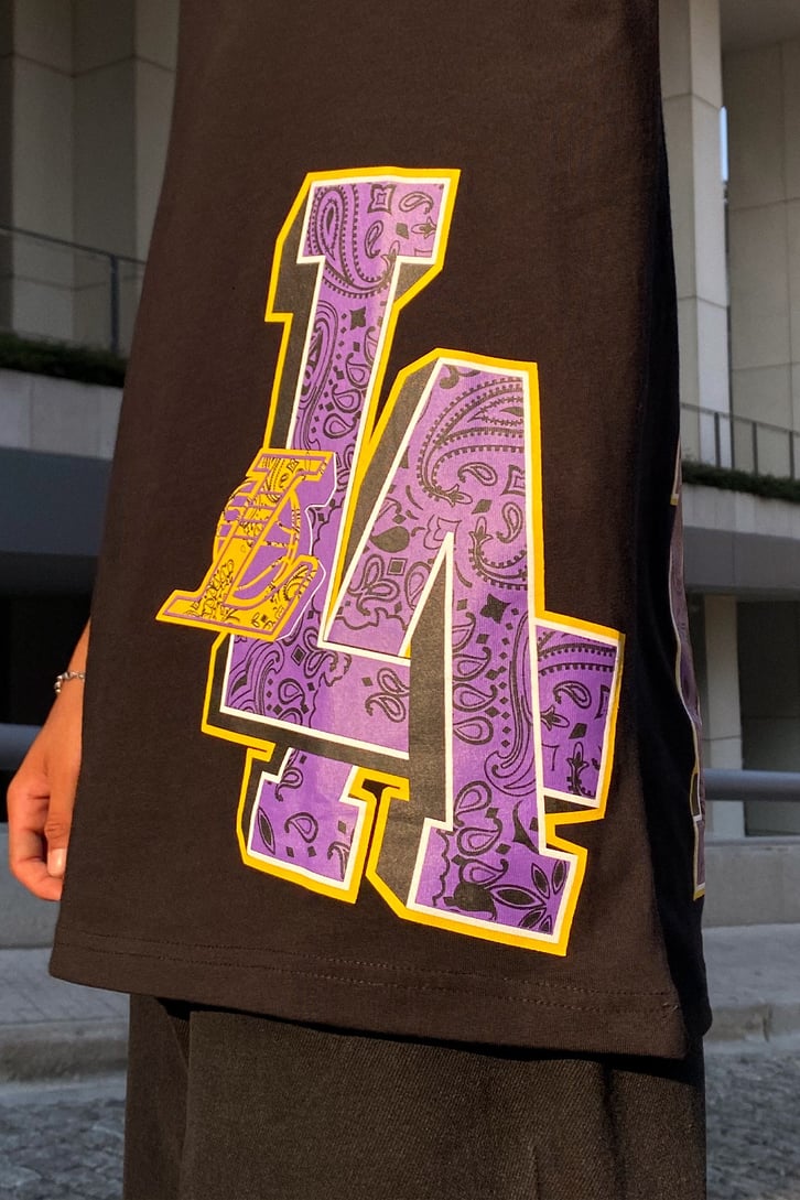 Lakers Baskılı Oversize Tshirt
