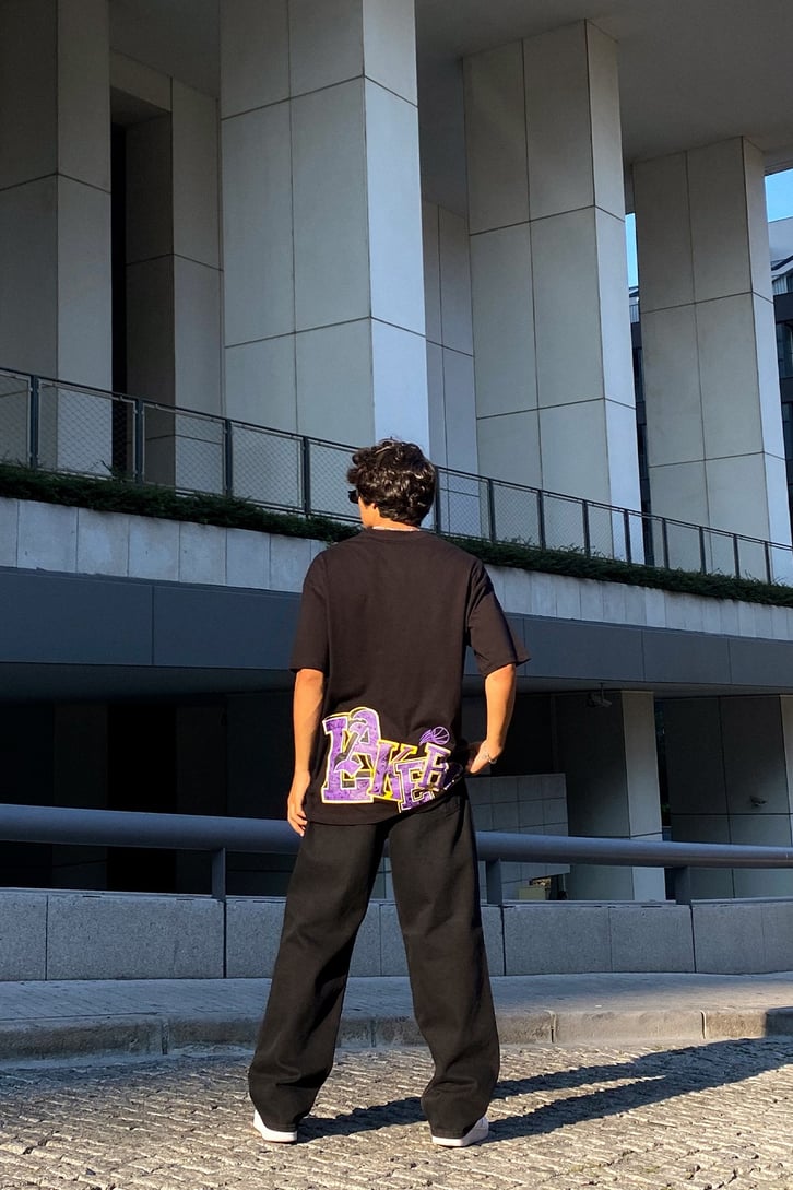 Lakers Baskılı Oversize Tshirt