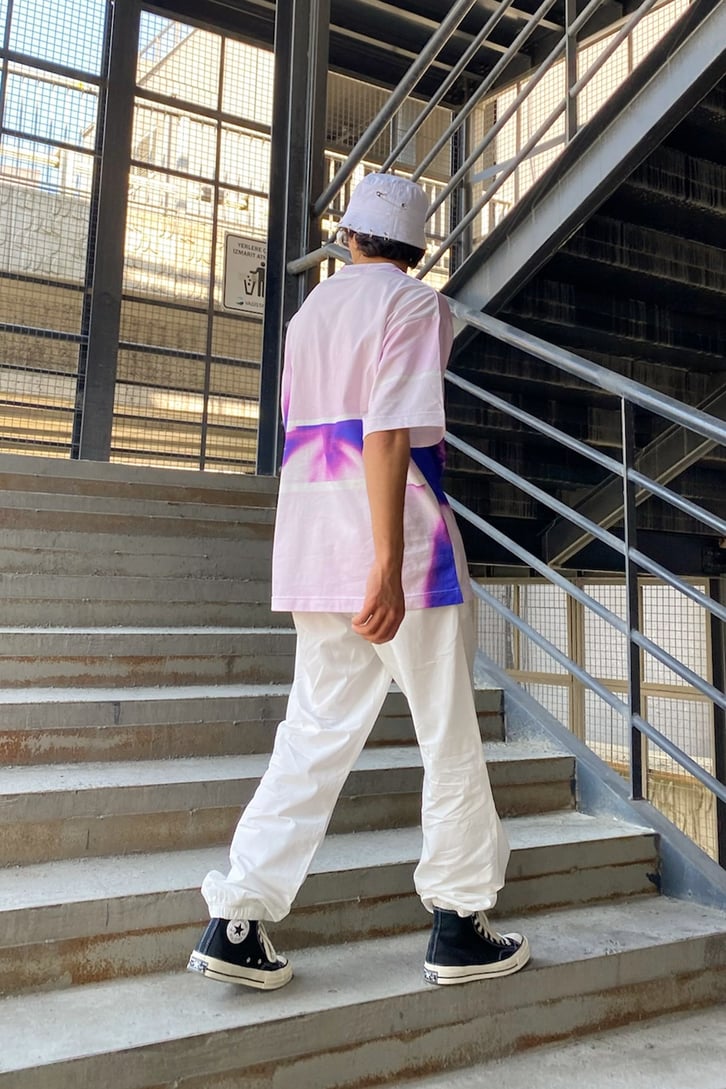 Lastikli Ekru Jogger Pantolon