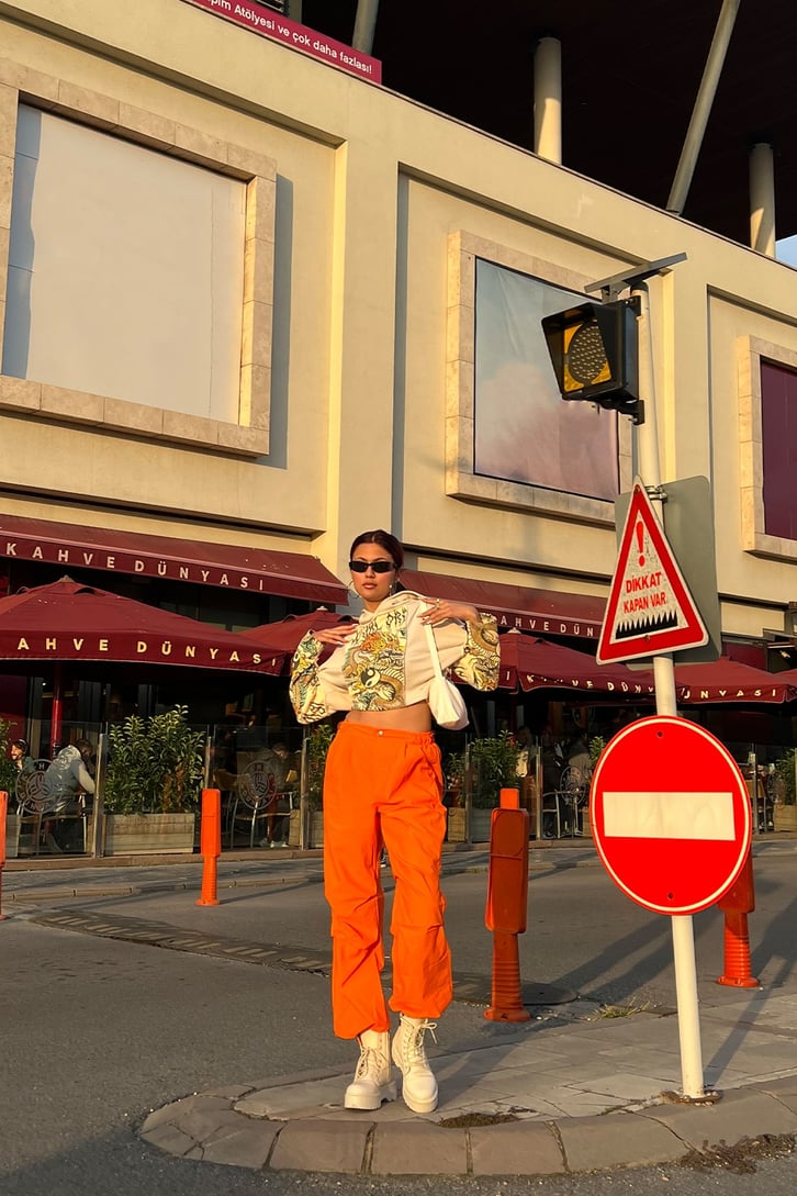 Lastikli Paraşüt Kumaş Pantolon