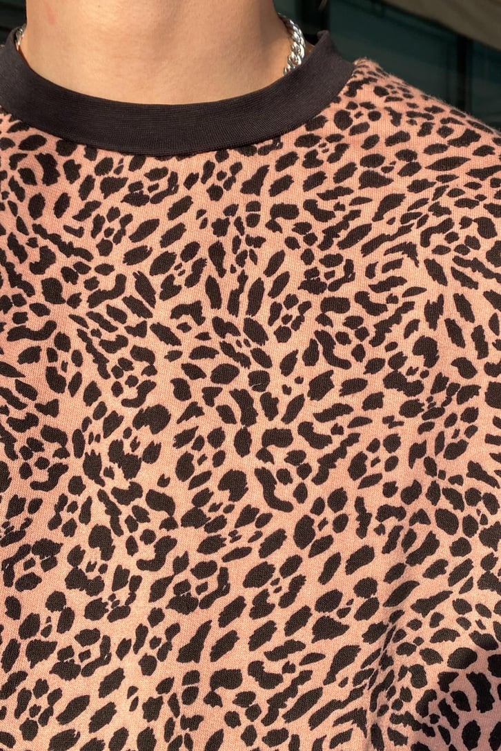 Leopar Desen Oversize Premium Tshirt