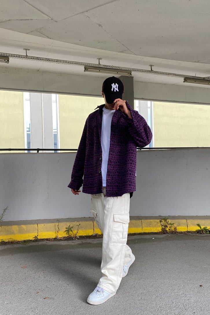 LEOPAR DESENLİ OVERSIZE GÖMLEK CEKET