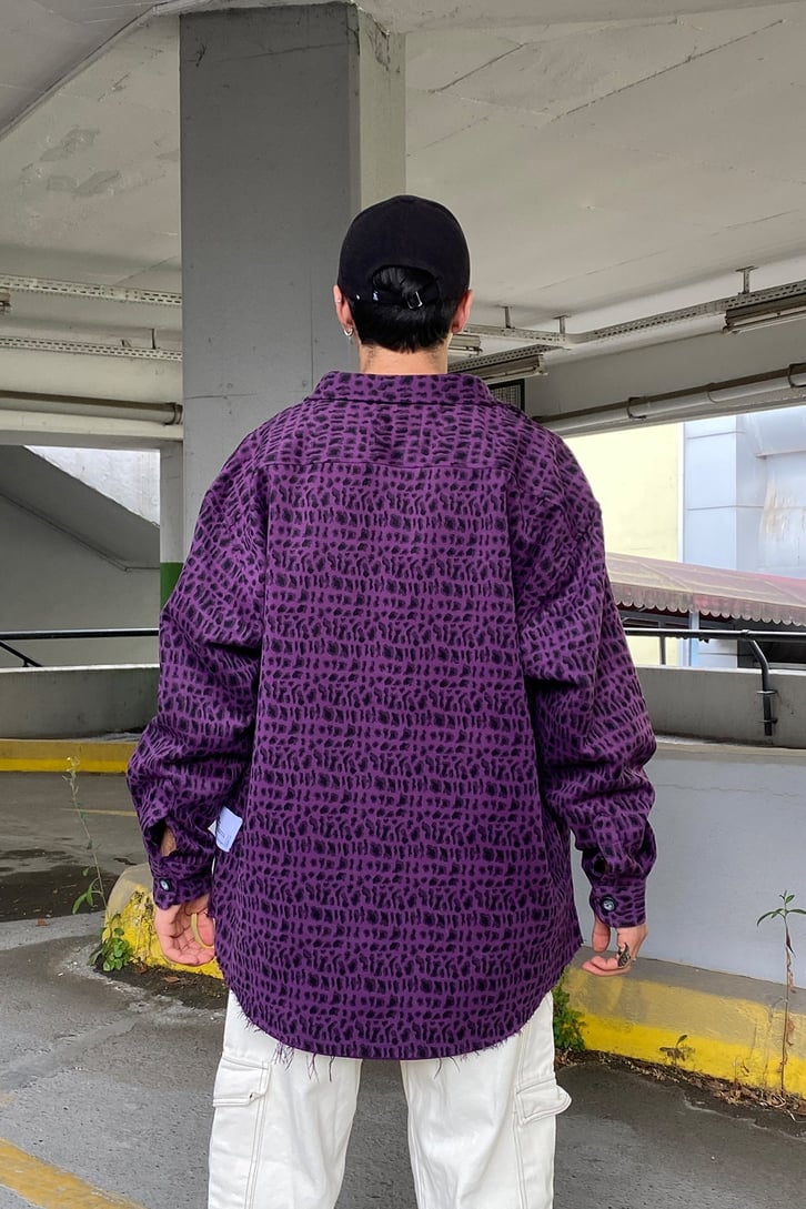 LEOPAR DESENLİ OVERSIZE GÖMLEK CEKET