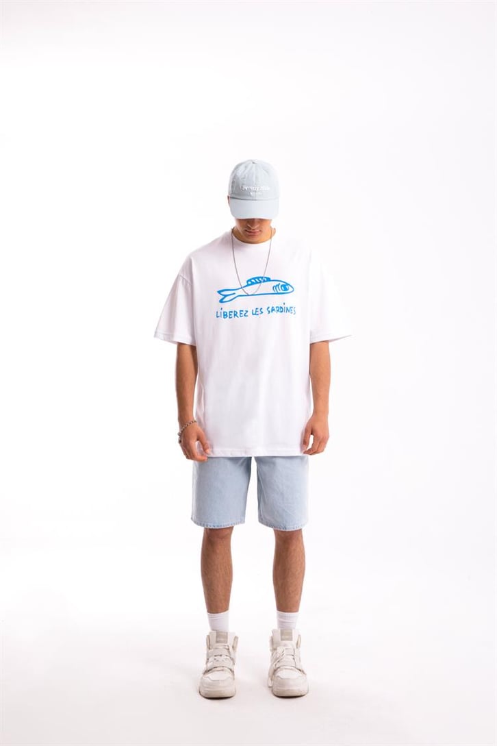Les Sardines Oversize Tişört