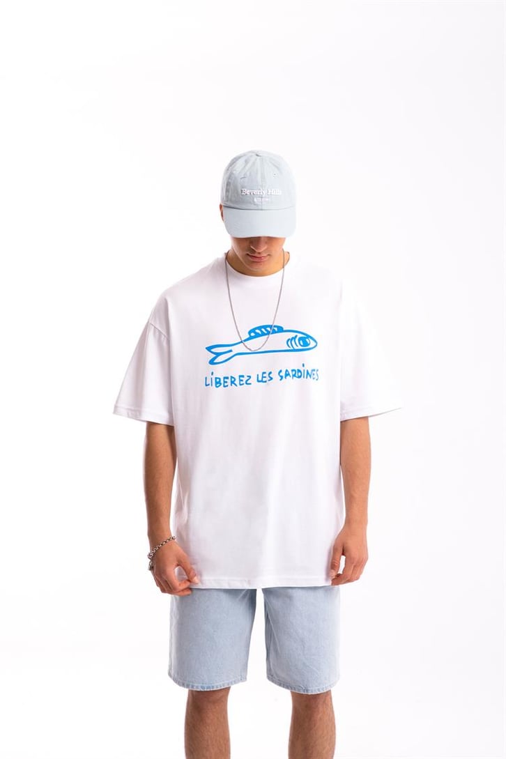 Les Sardines Oversize Tişört