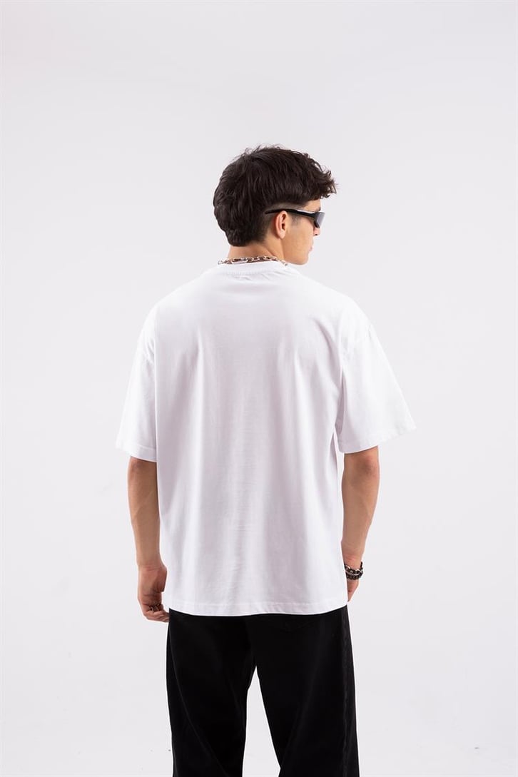 Less Luck Baskılı Oversize Tshirt