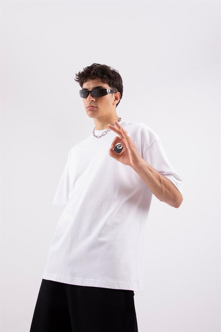 Less Luck Baskılı Oversize Tshirt