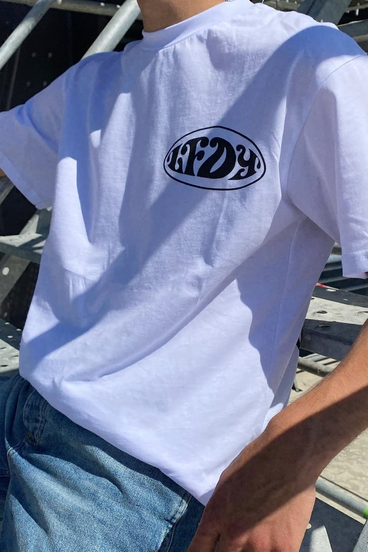 LFDY Basklı Oversize Tshirt