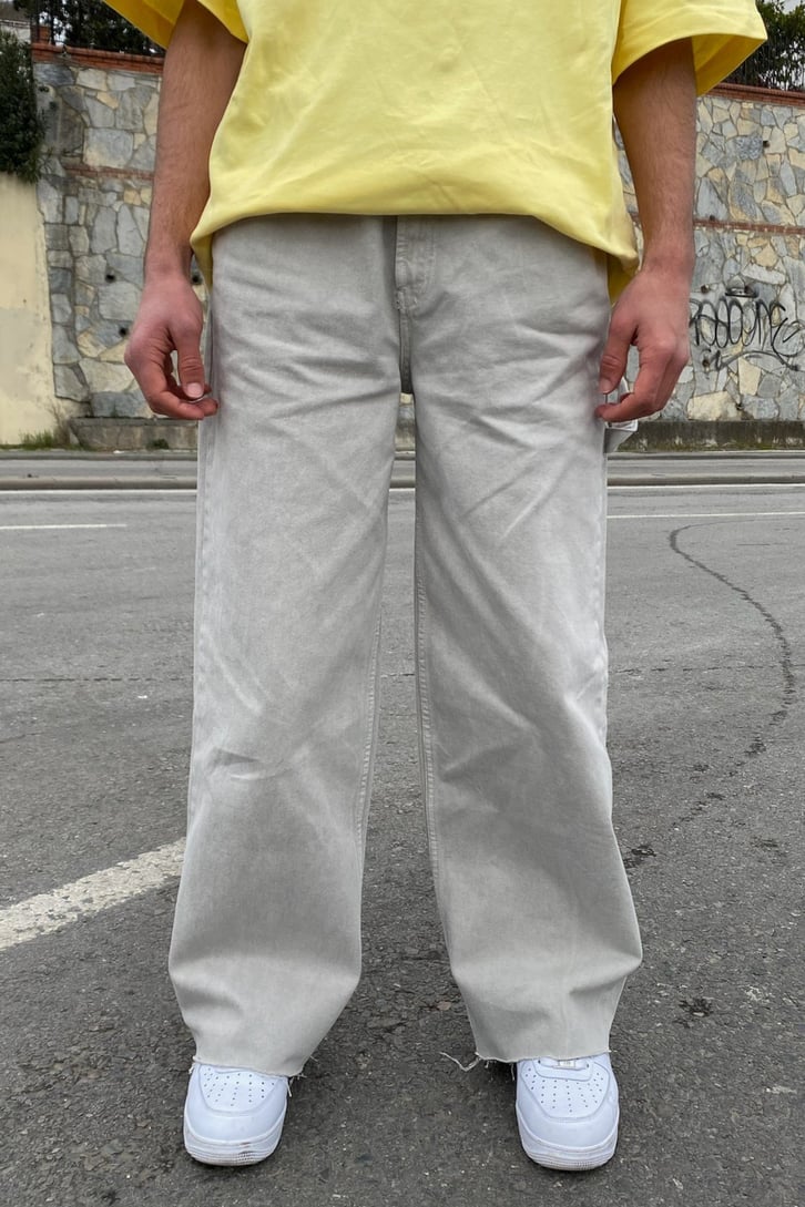Light Gray Extra Baggy Fit Jean