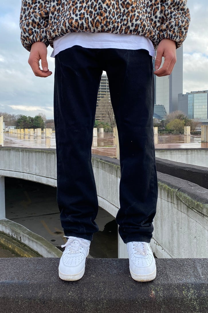 LIGHTNING EFFECT STARIGHT FIT PANTOLON