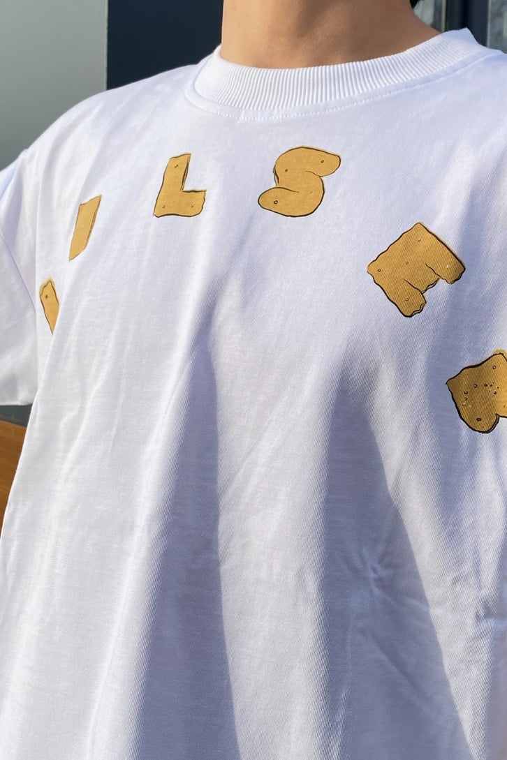 Lilseb Oversize Beyaz Tshirt