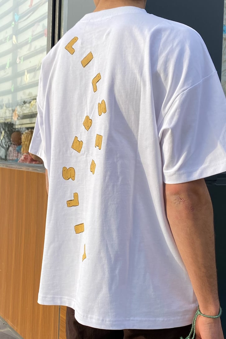 Lilseb Oversize Beyaz Tshirt