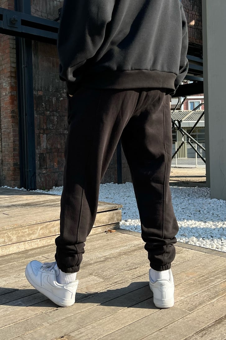 Limited Baskılı Siyah Jogger Fit Eşofman Altı