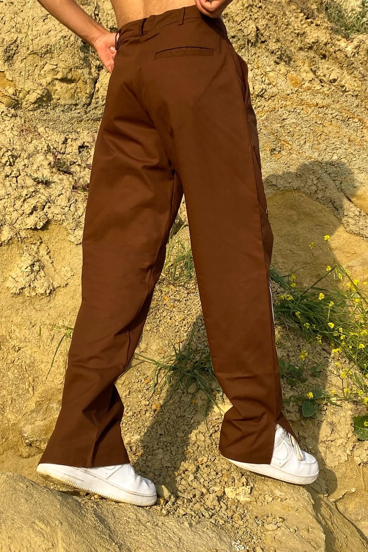 Limited Edition Baskılı Kahverengi Pantolon