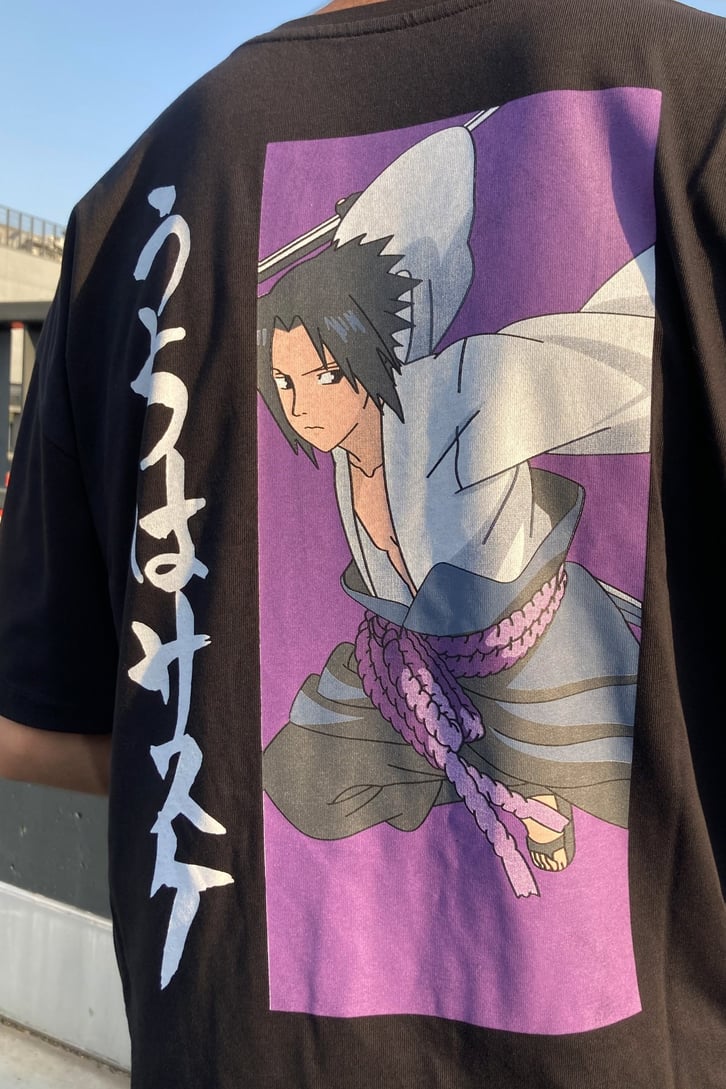 LIMITED EDITION SASUKE VS NARUTO BASKILI OVERSIZE TSHIRT