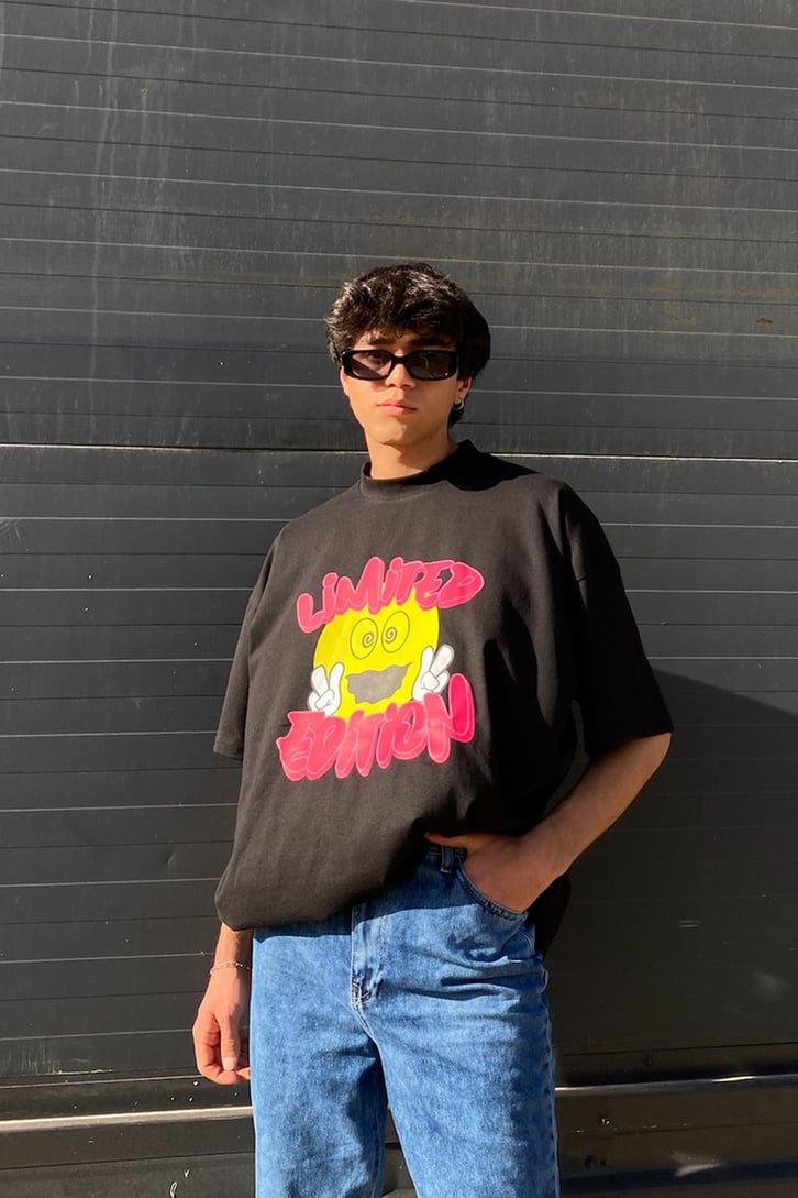 Limited Edition Zoom Baskılı Oversize Tshirt