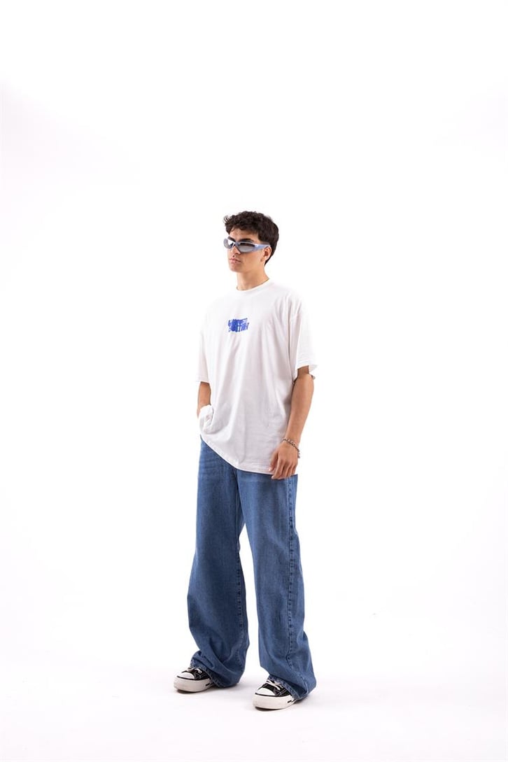Limited Kabartma Baskılı Oversize Tshirt