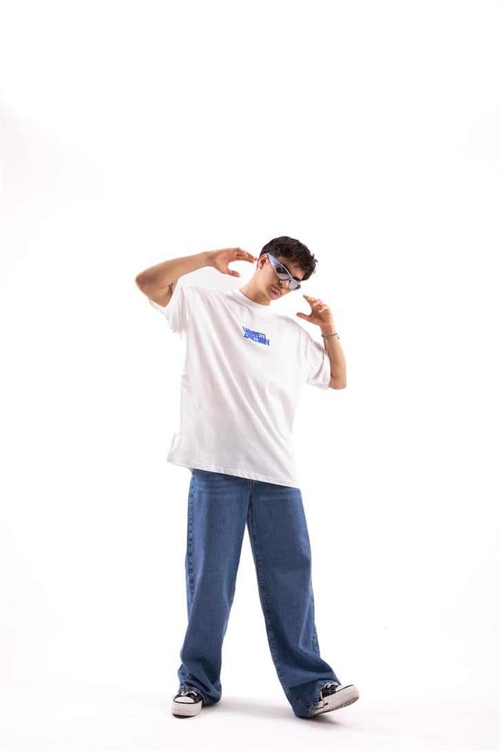 Limited Kabartma Baskılı Oversize Tshirt