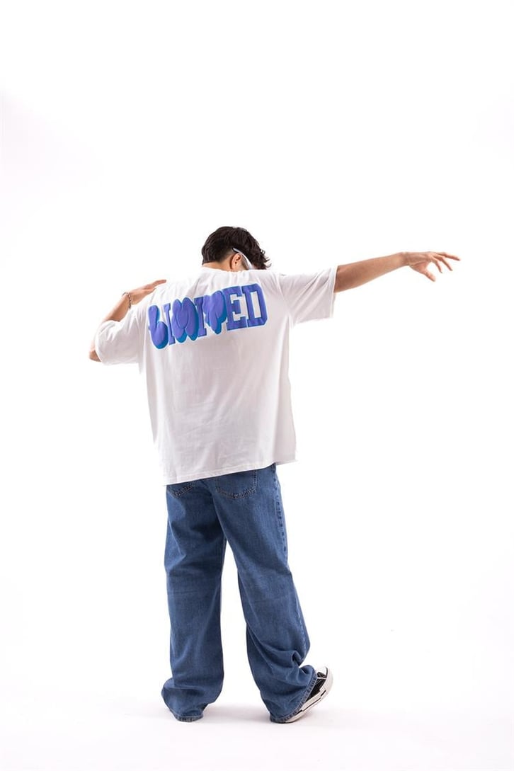 Limited Kabartma Baskılı Oversize Tshirt