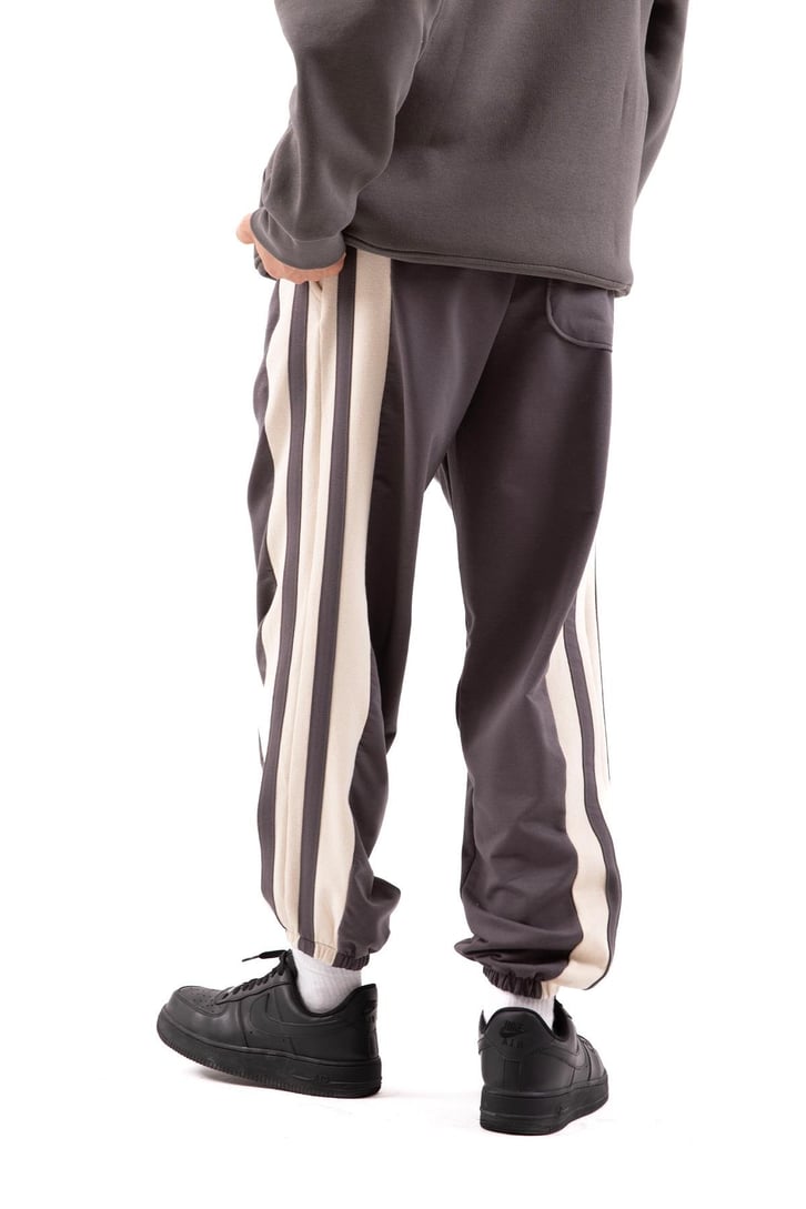 Line Dikişli Füme Jogger Eşofman Altı