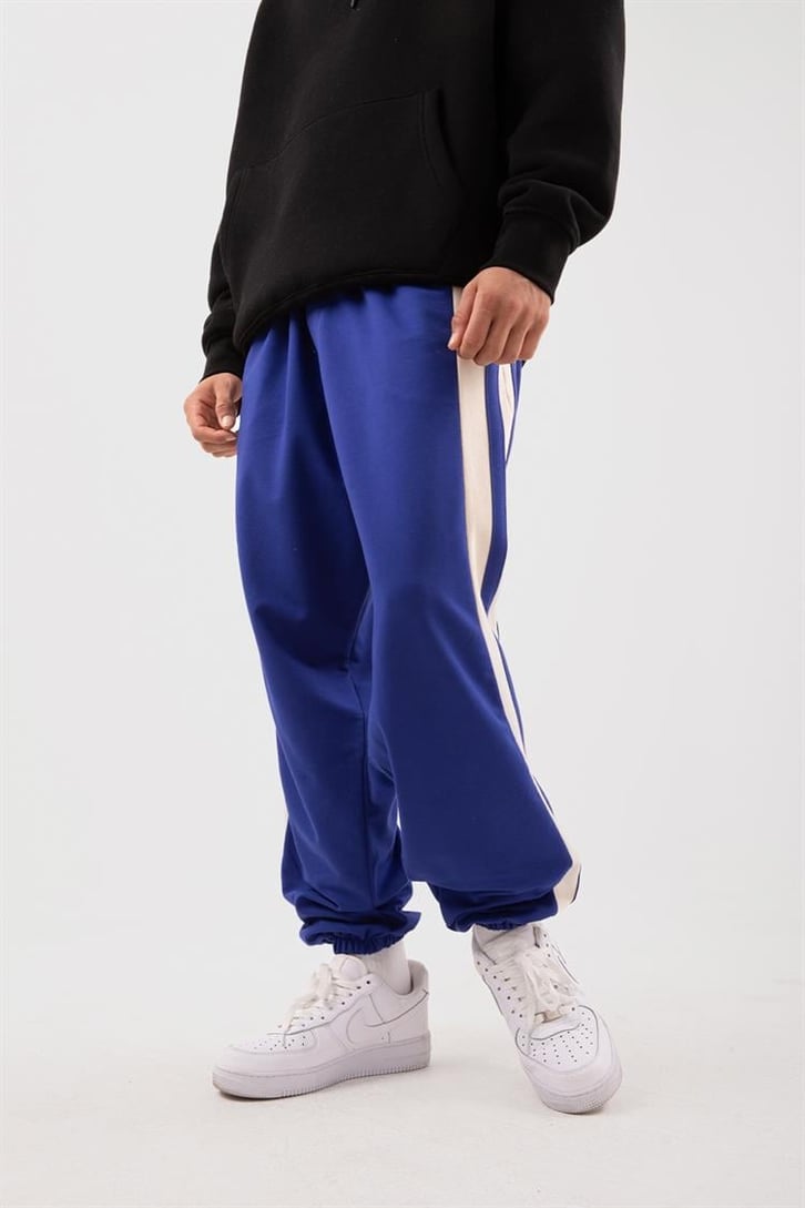 Line Dikişli Siyah Jogger Eşofman Altı