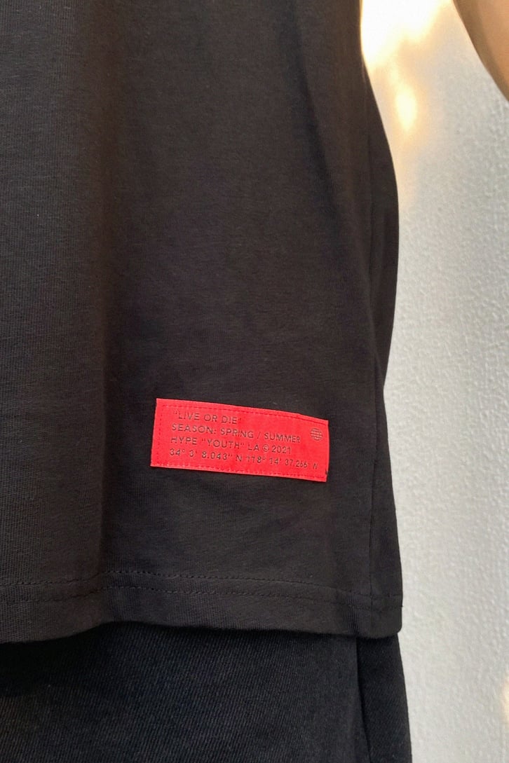 Live or Die Baskılı Oversize Tshirt