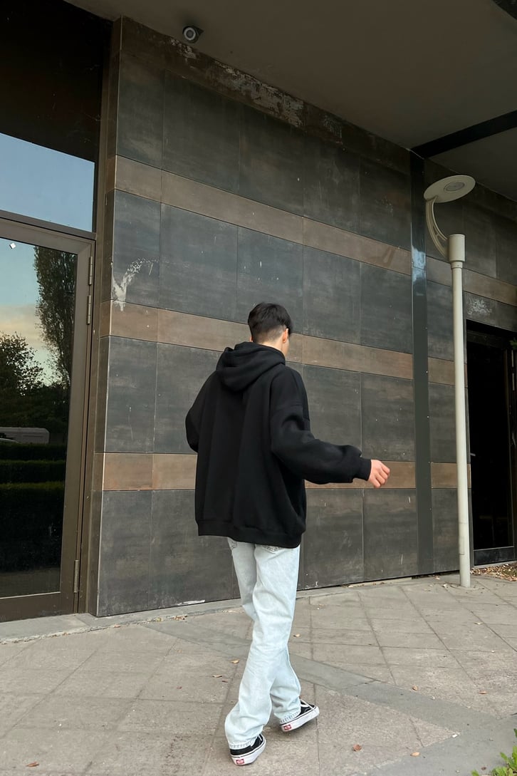 Logo Baskılı Buz Mavi Regular Fit Jean