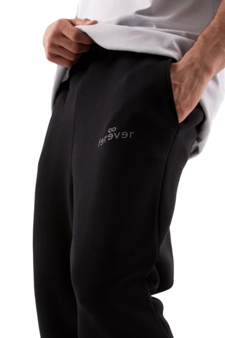Logo Baskılı Siyah Jogger Eşofman Altı