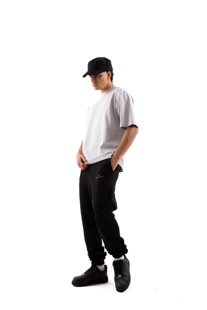 Logo Baskılı Siyah Jogger Eşofman Altı