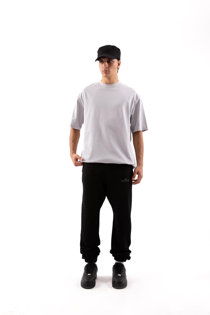 Logo Baskılı Siyah Jogger Eşofman Altı