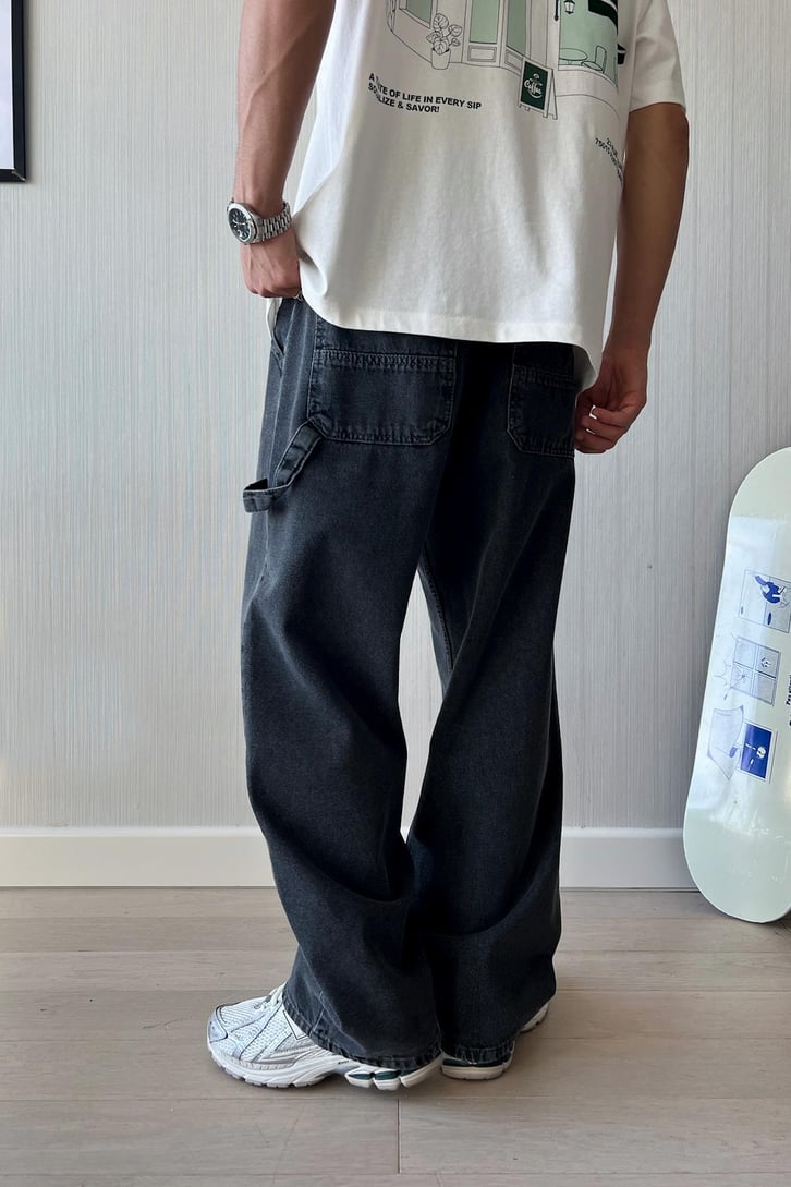 Long Pocket Baggy Jean