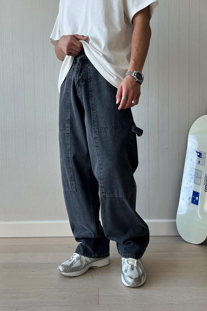 Long Pocket Baggy Jean
