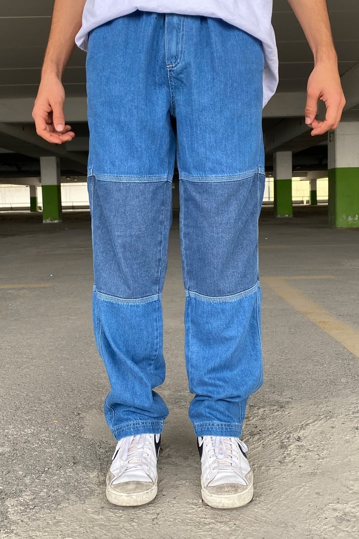 LOOSE FIT LASTİK BEL BAGGY JEAN