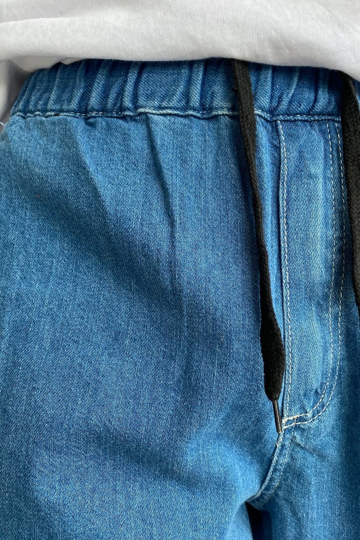 LOOSE FIT LASTİK BEL BAGGY JEAN