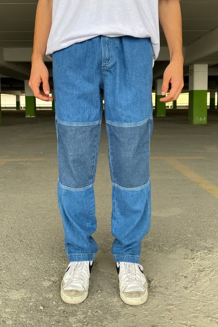 LOOSE FIT LASTİK BEL BAGGY JEAN