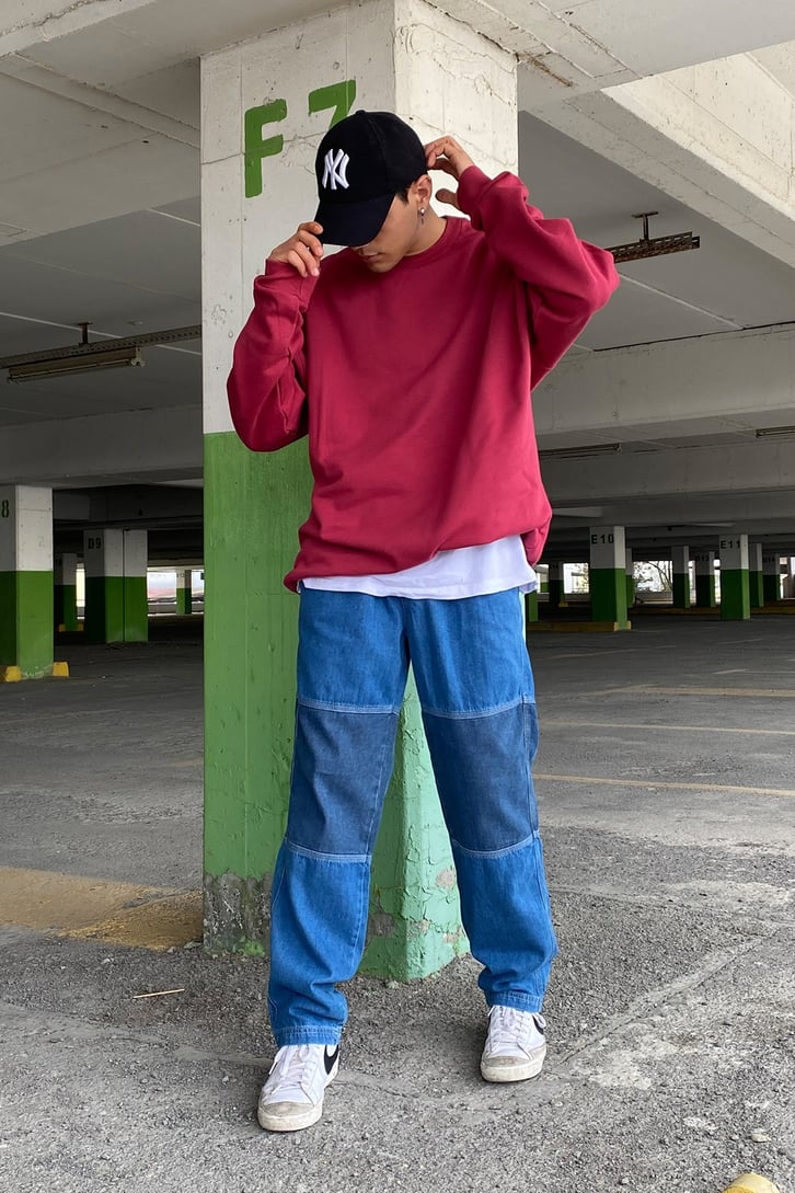 LOOSE FIT LASTİK BEL BAGGY JEAN