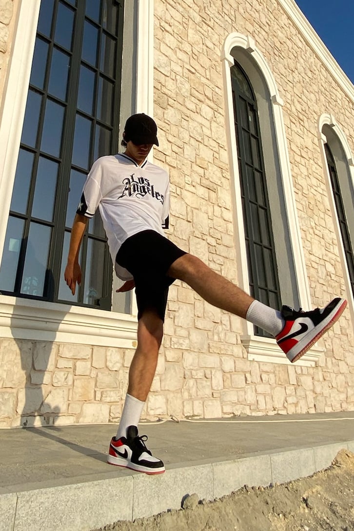 Los Angeles Baskılı Oversize Forma