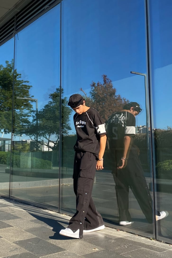 Los Angeles Sırt Baskılı Oversize Tshirt